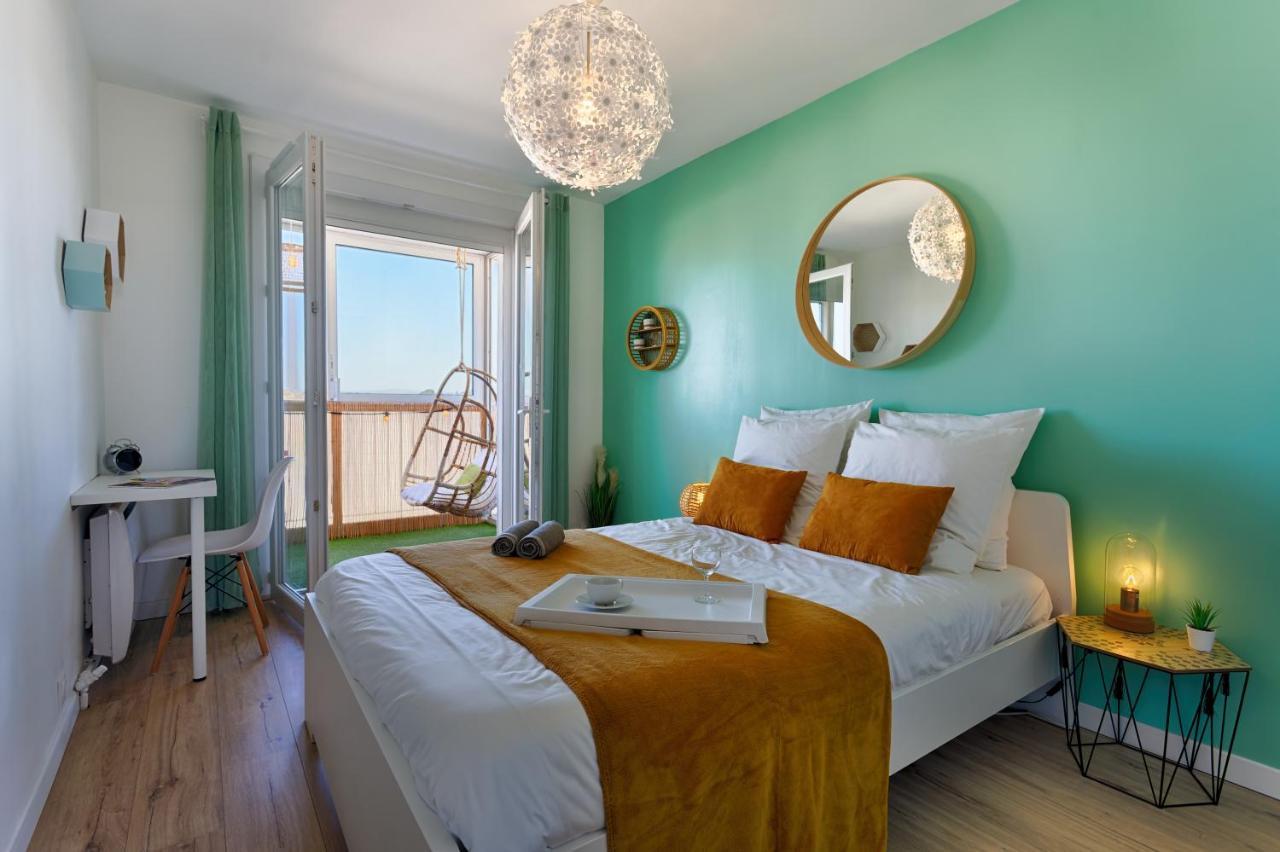 Appartement Nid Panoramique VUE WOW ! SPAdéco - LoungeZEN - Terrasse ensoleillée - arrivée autonome - Netflix - emplacement idéal - Lumineux - rénové à neuf - Wifi Fibre - à Montpellier Extérieur photo