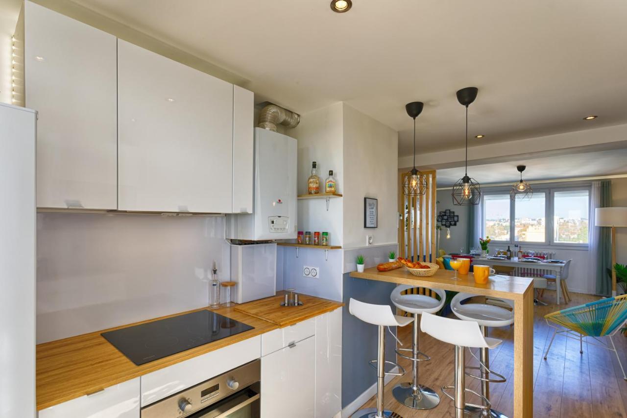 Appartement Nid Panoramique VUE WOW ! SPAdéco - LoungeZEN - Terrasse ensoleillée - arrivée autonome - Netflix - emplacement idéal - Lumineux - rénové à neuf - Wifi Fibre - à Montpellier Extérieur photo